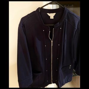 Christopher & Banks Navy Blue Jacket